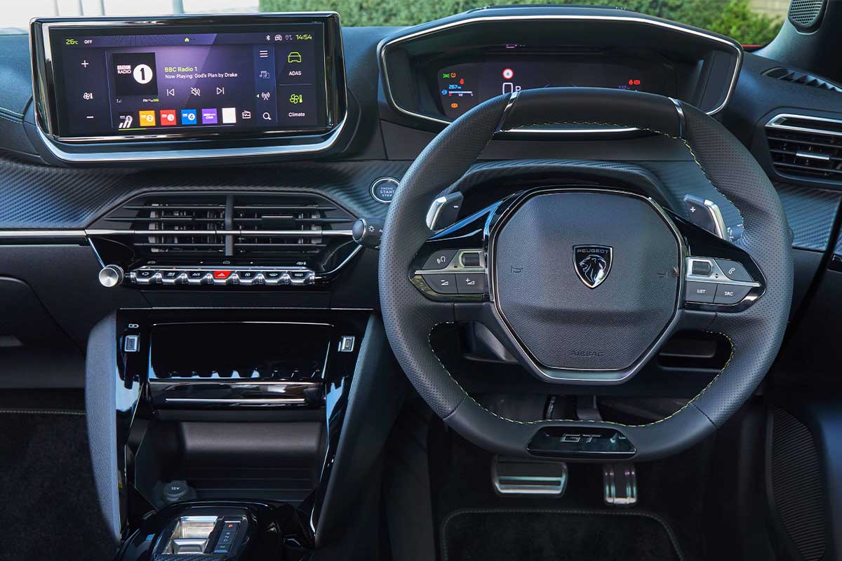 Interior del Peugeot 2008